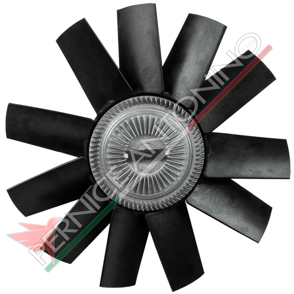 Viscostatic joint with fan for CNH