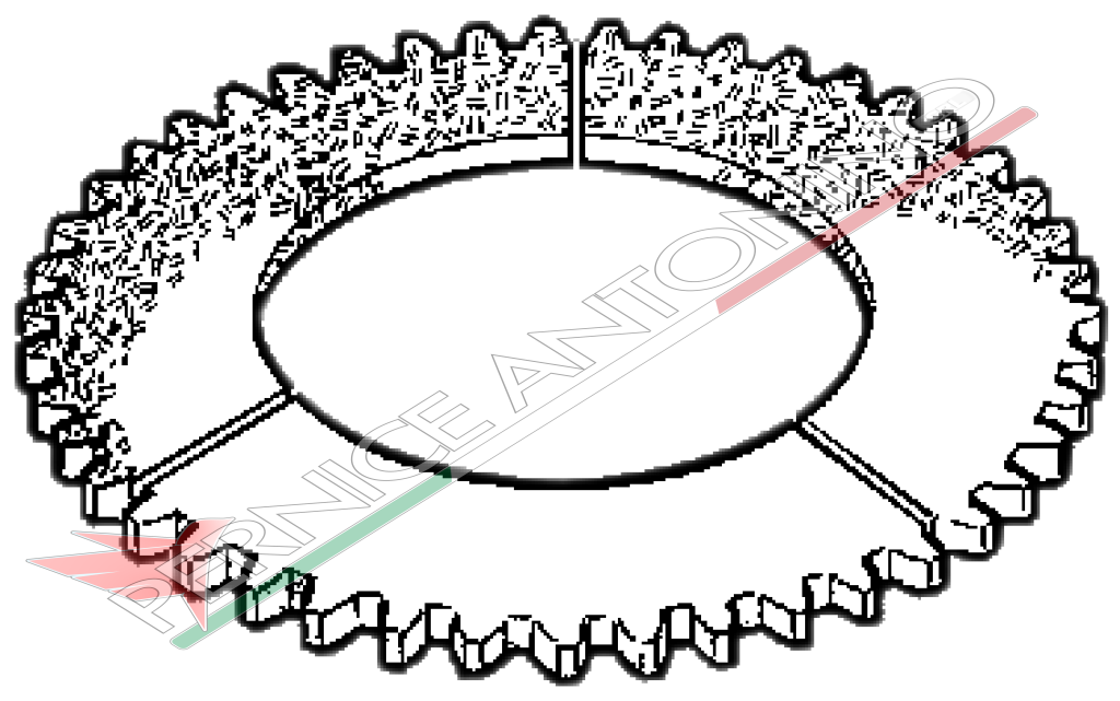 Anello per frizione centrale - dentatura esterna392x142x15-54 denti