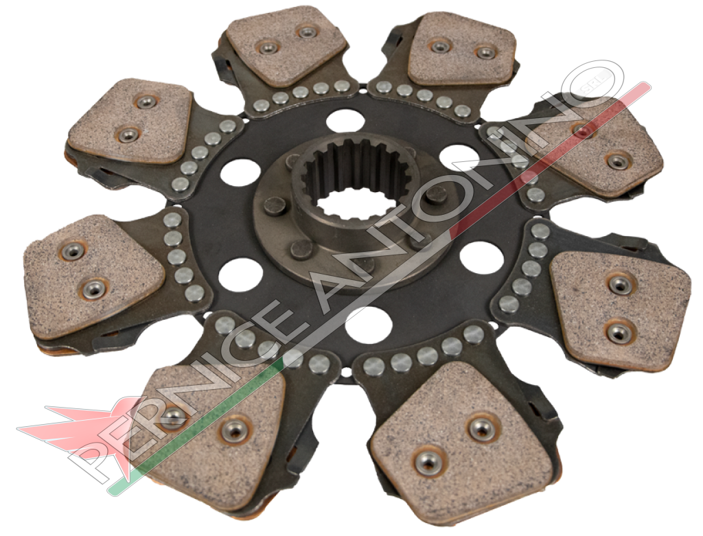 Disco frizione centrale a 8 pale rigido