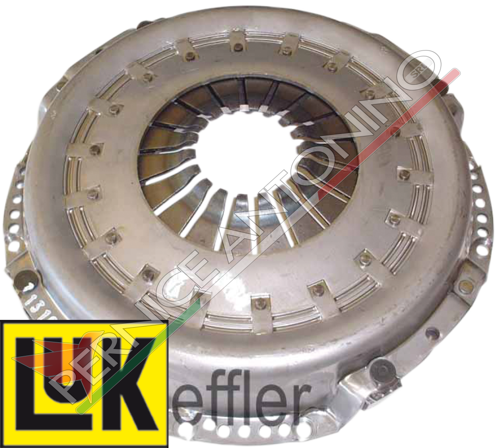 Single-plate clutch with diaphragm springs