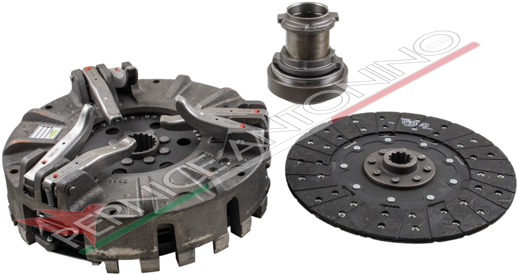 Mechanism with 6 levers complete with central rigid cerametallic plate and thrust bearing