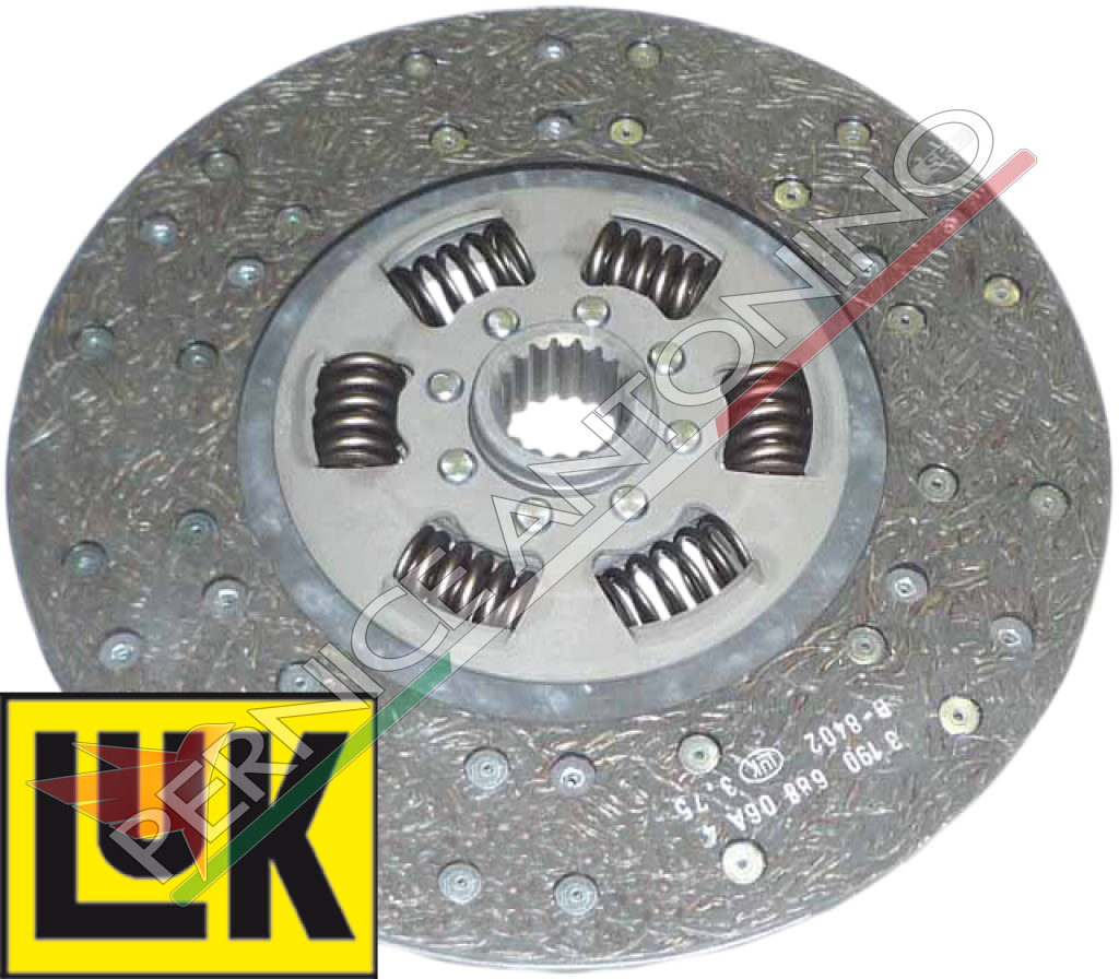 Clutch disc with springs