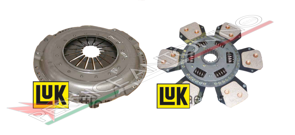 Clutch kit with single mechanism and plate Ø 350 mm