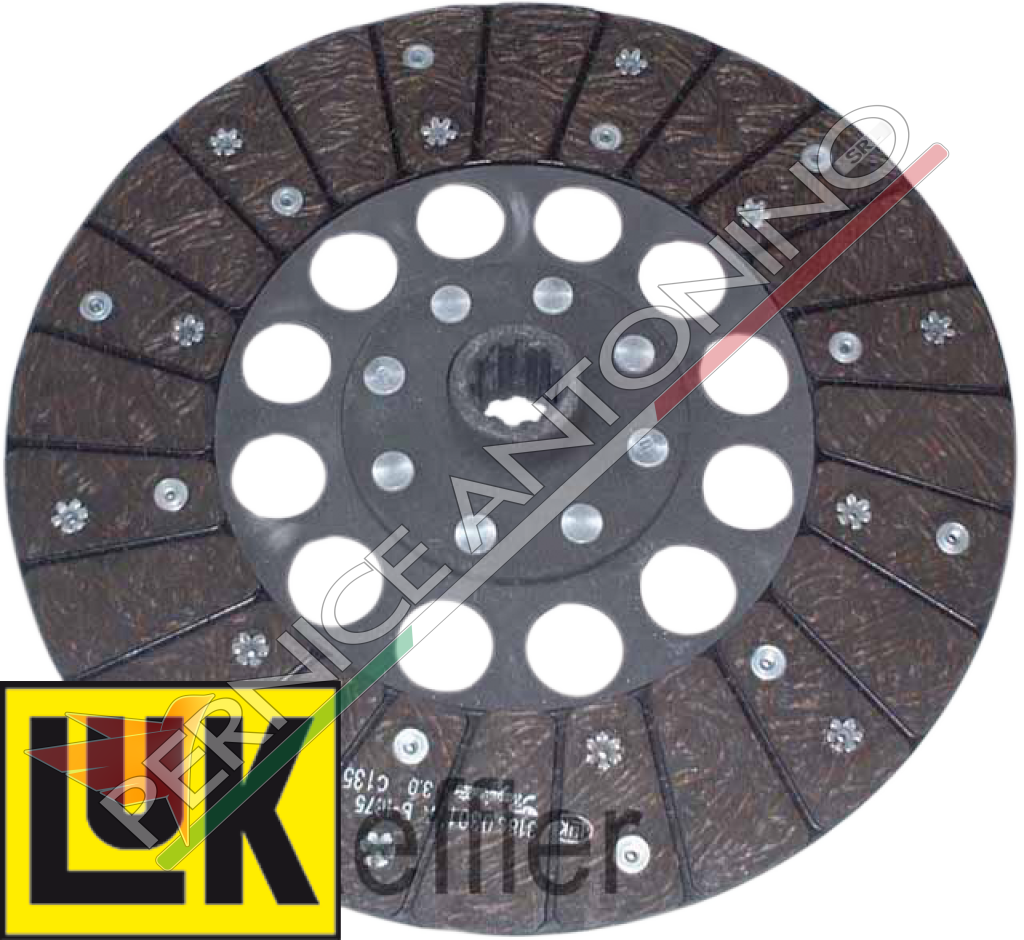 PTO clutch disc rigid