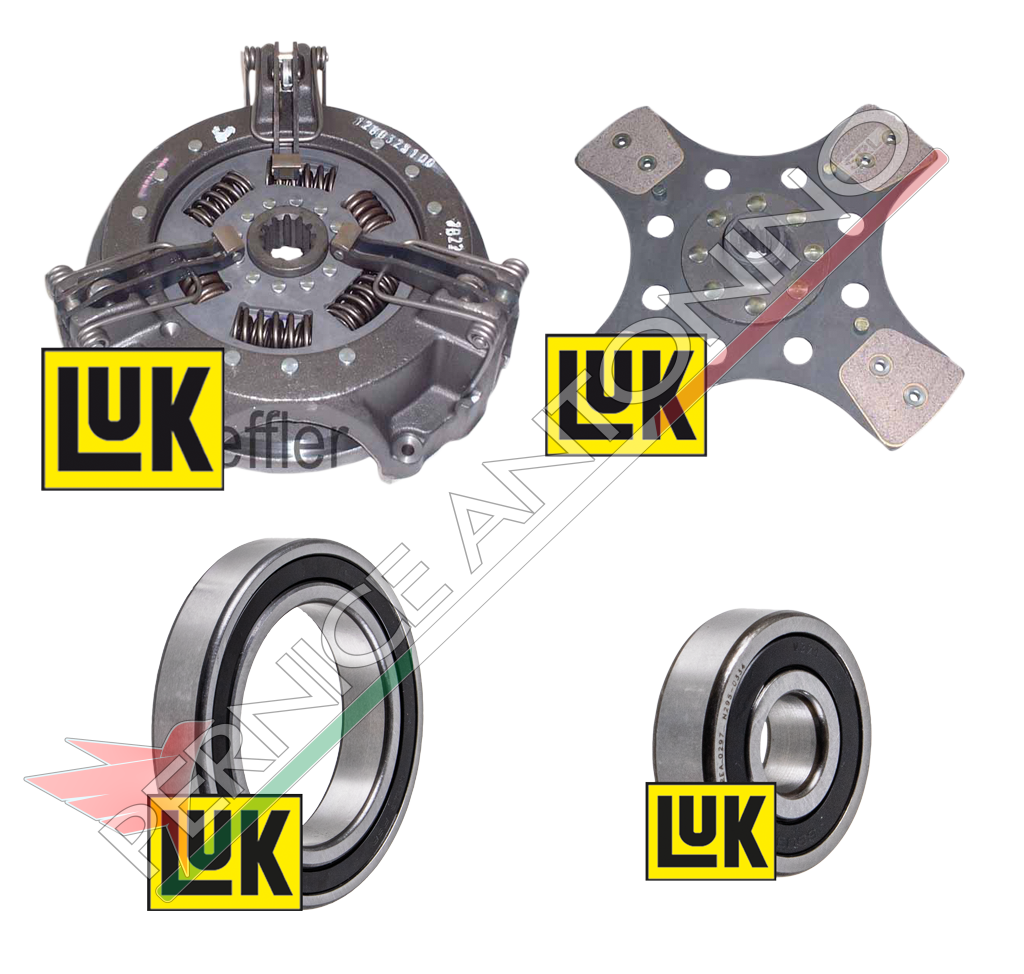 Single-plate clutch kit with 3-lever mechanism and internal plate Ø 280 mm