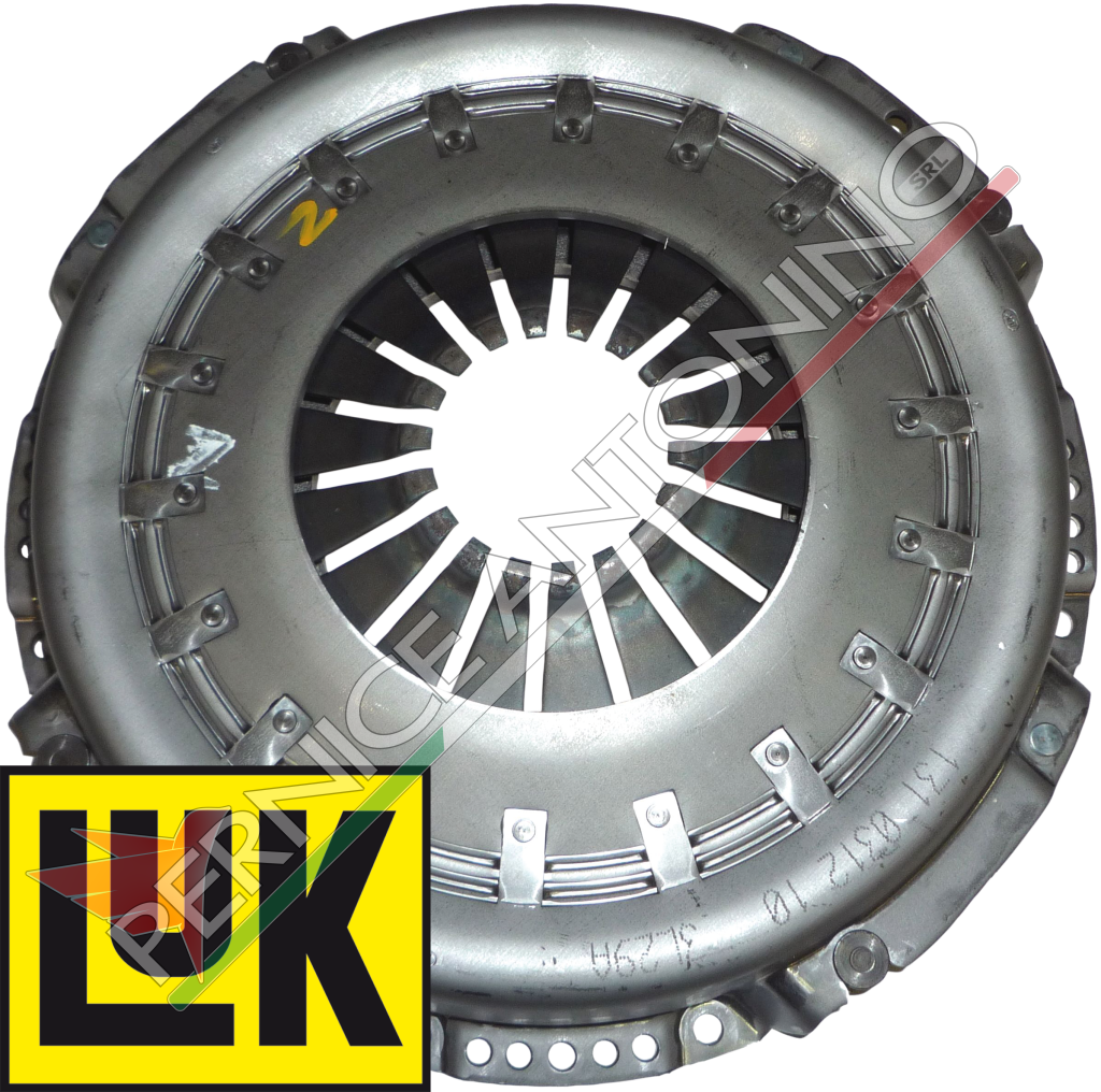 Single-plate clutch with diaphragm springs