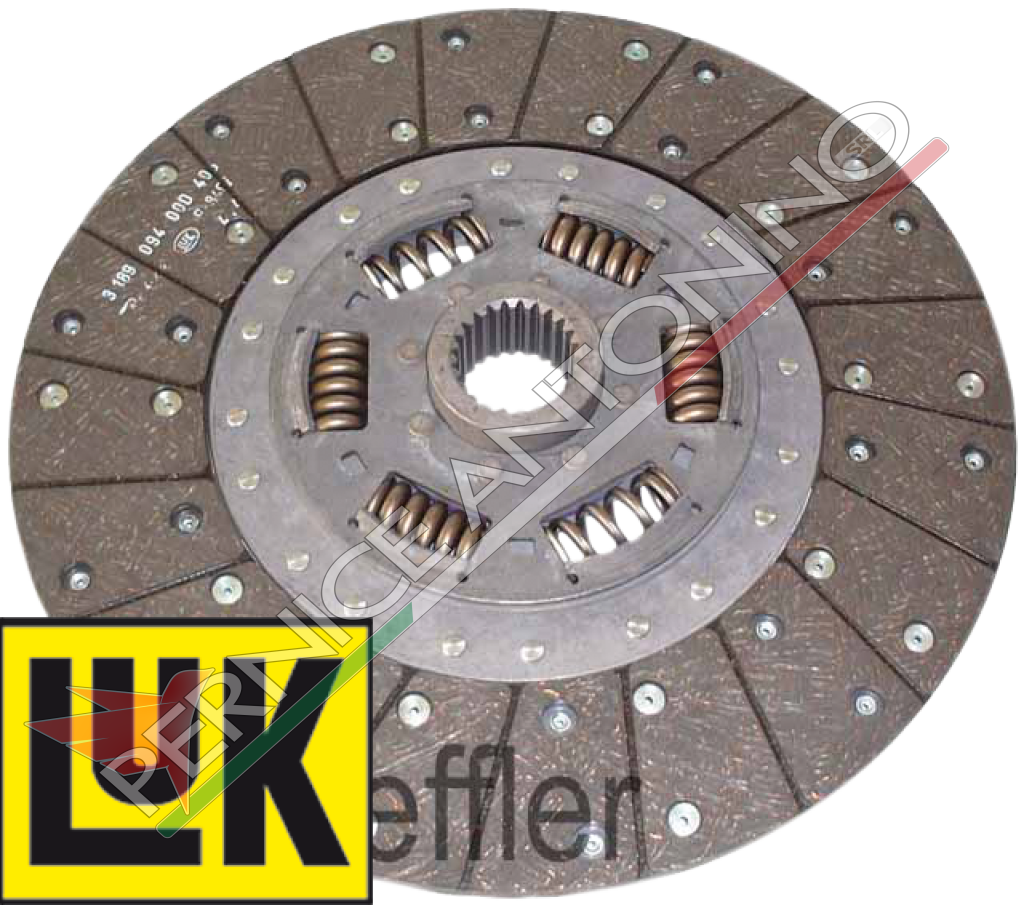 Central plate with tension springs 330x196x4.2 - 41x36.5EV - Z.24