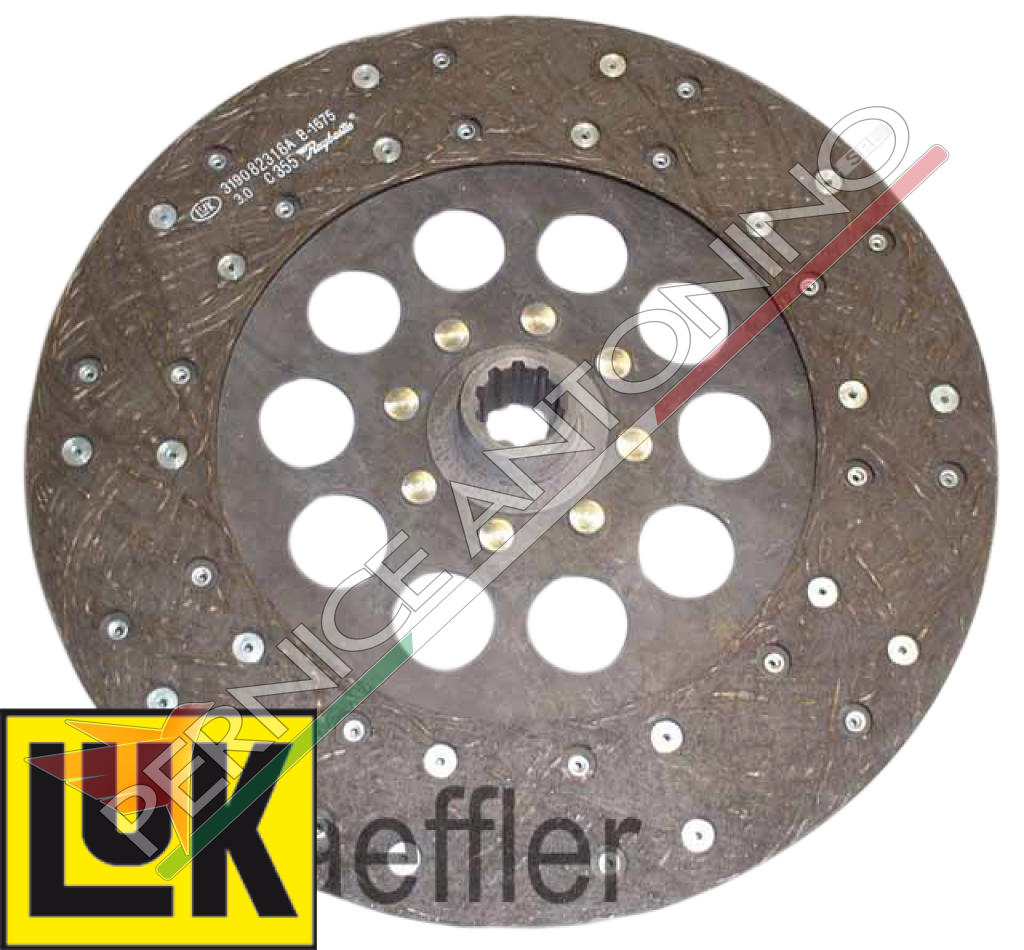 PTO clutch disc rigid