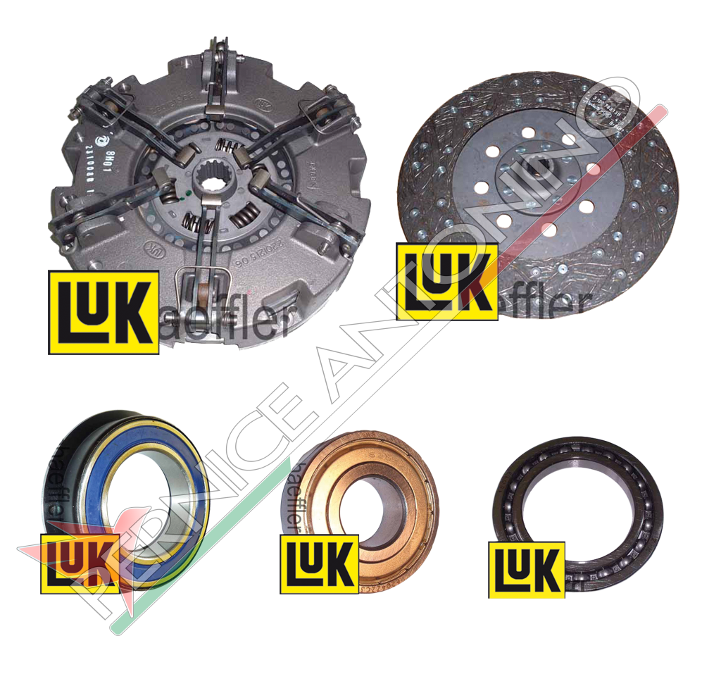 Clutch kit with PTO disc and bearings