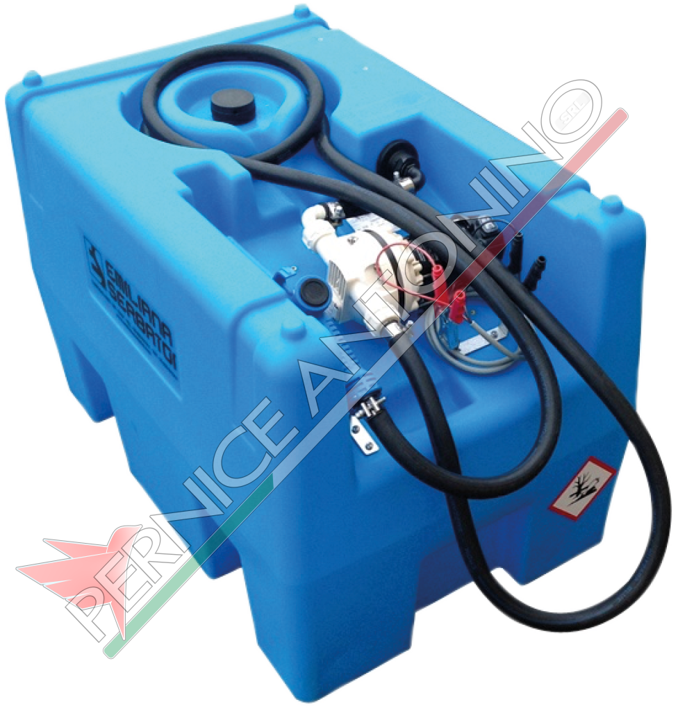 ELETTROPOMPE 12/24 VOLT CON SERBATOIO 220 l PER IL TRASPOSTO DI AD-BLUE® - IN ESENZIONE TOTALE “ADR 1.1.3.1. C”