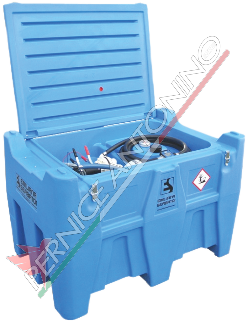 ELETTROPOMPE 12/24 VOLT CON SERBATOIO 430 l PER IL TRASPOSTO DI AD-BLUE® - IN ESENZIONE TOTALE “ADR 1.1.3.1. C”