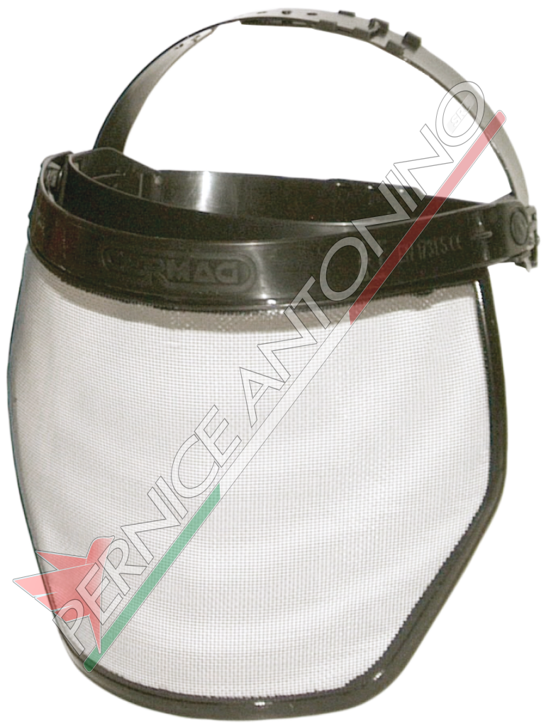 Visor in non reflecting metal gauze