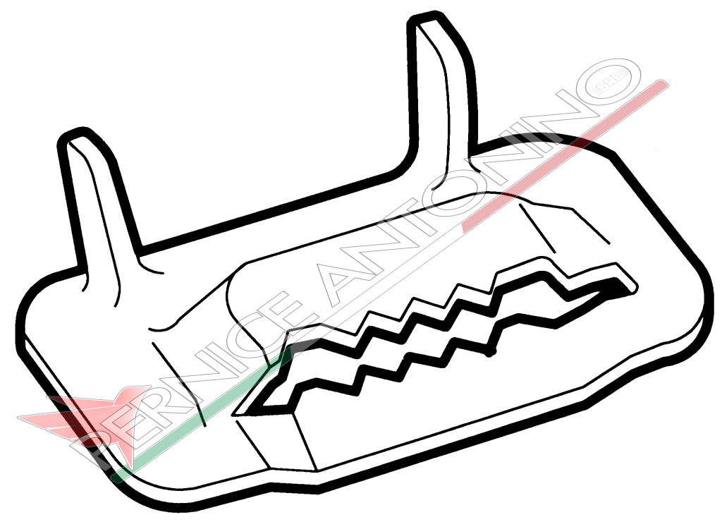 BOXED CLAWS (PACKAGE CONTAINING 100 PCS) IN AISI 201 STEEL