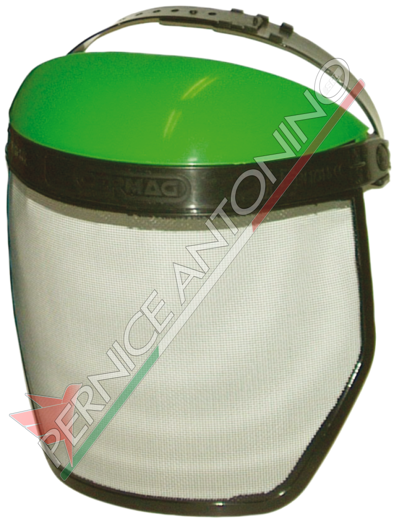 Visor in non reflecting metal gauze with protective top