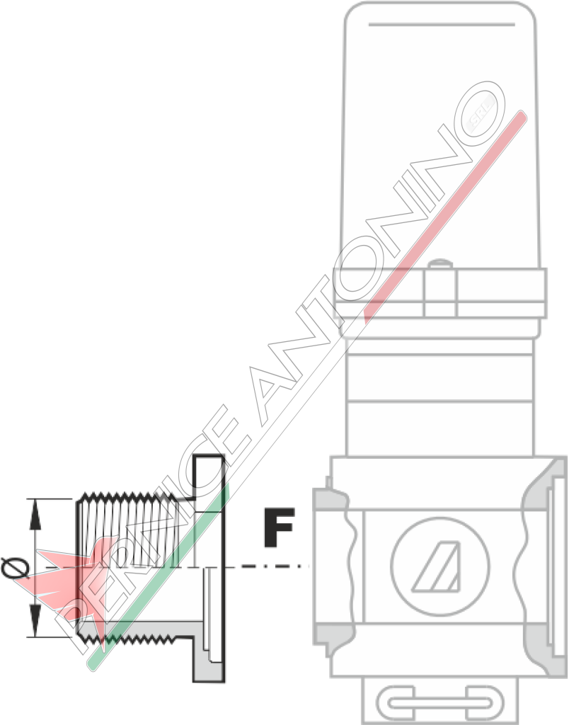 Flange for SERIES 463/863 valves