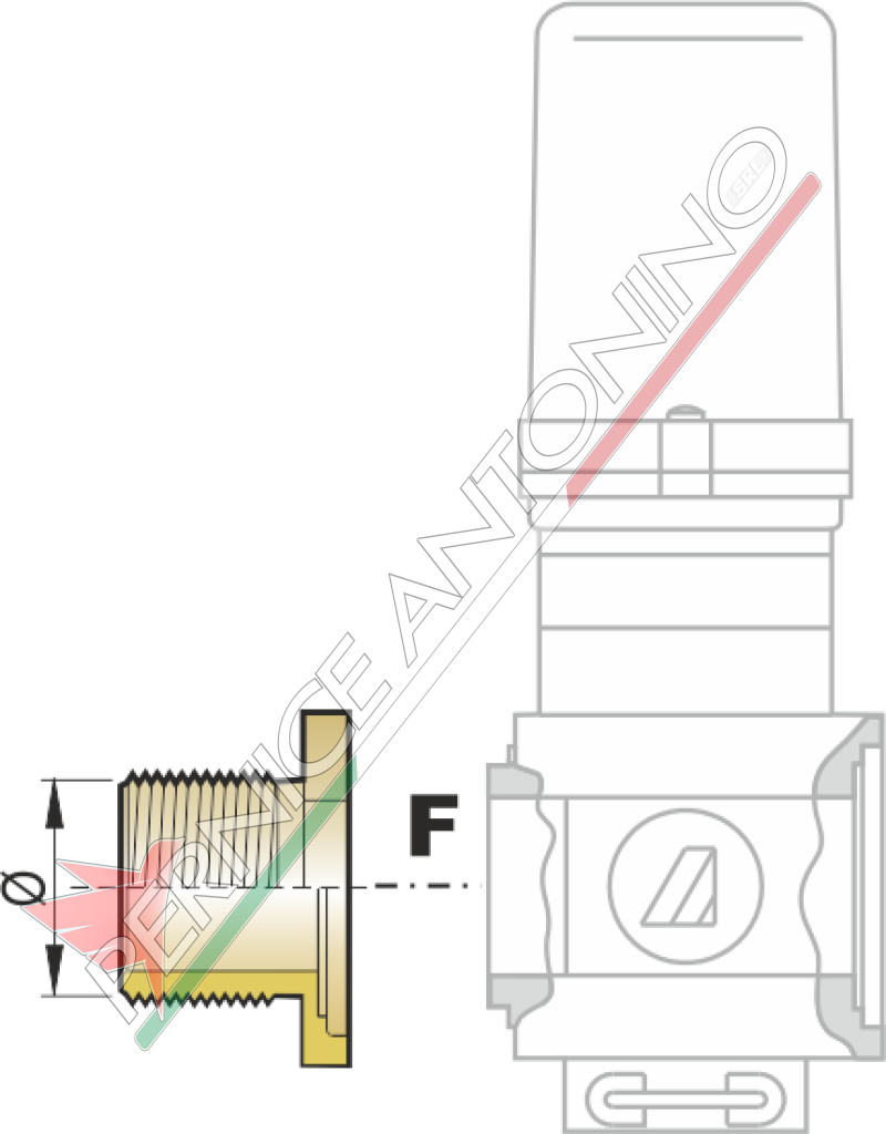 Flange for SERIES 463/863 valves