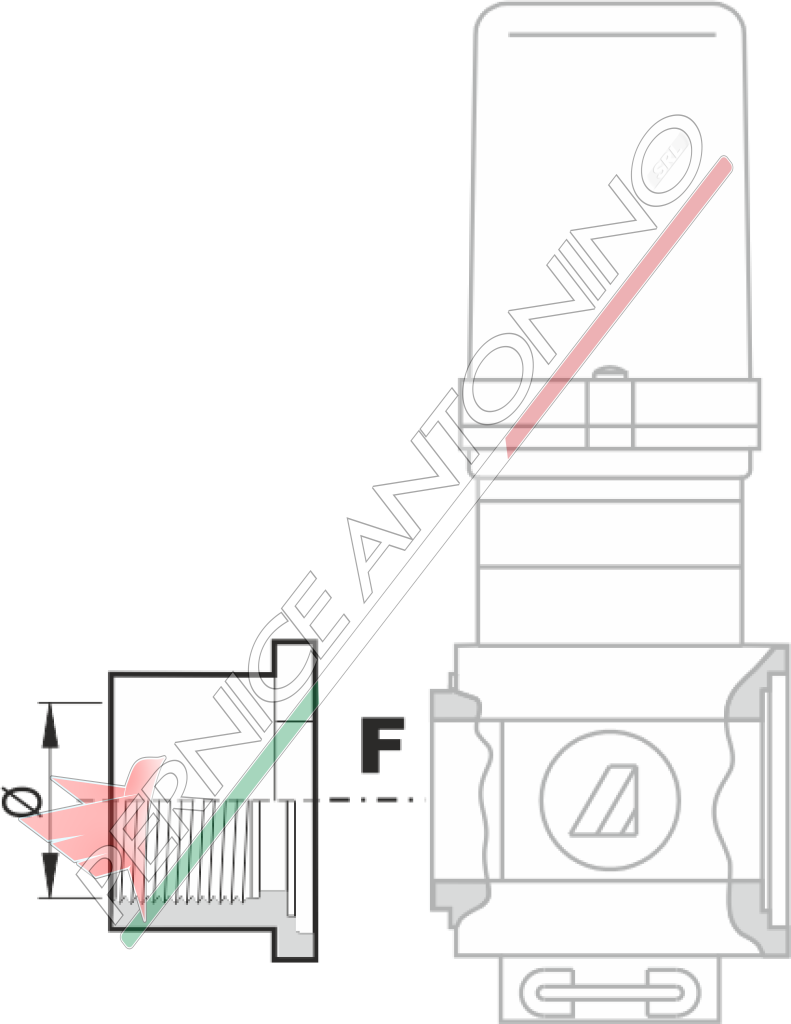 Flange for SERIES 463/863 valves