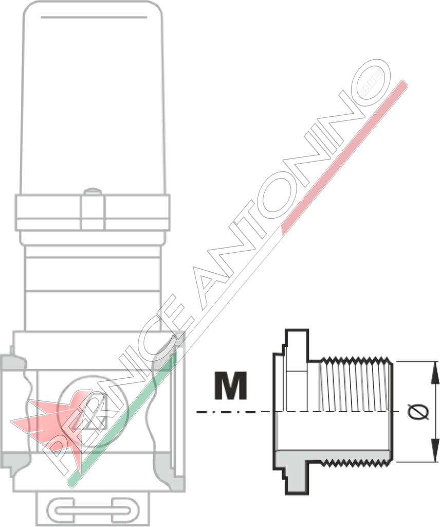 Flange for SERIES 463/863 valves