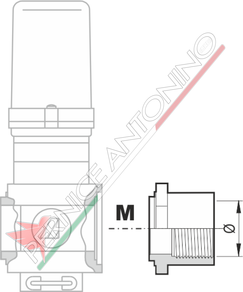 Flange for SERIES 463/863 valves