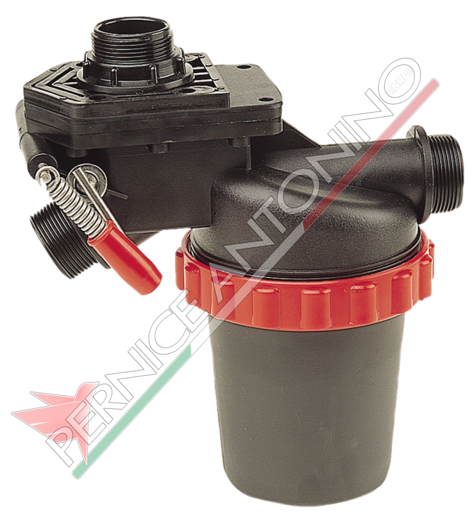 Suction filter with 3-way selector valve