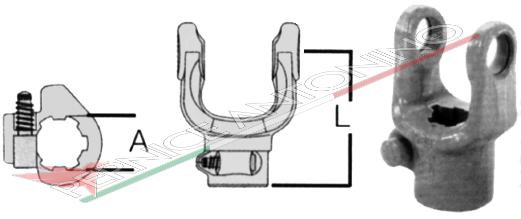 COUPLING YOKE WITH PIN 18x47