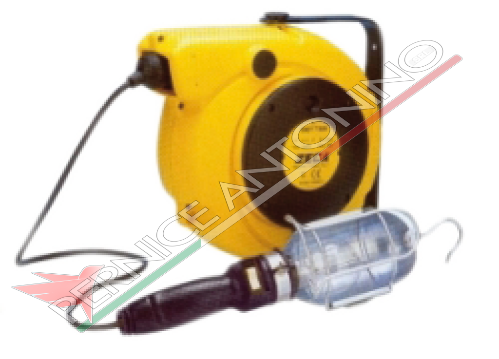 ELECTRIC CORD REEL WITH LAMP SOCKET