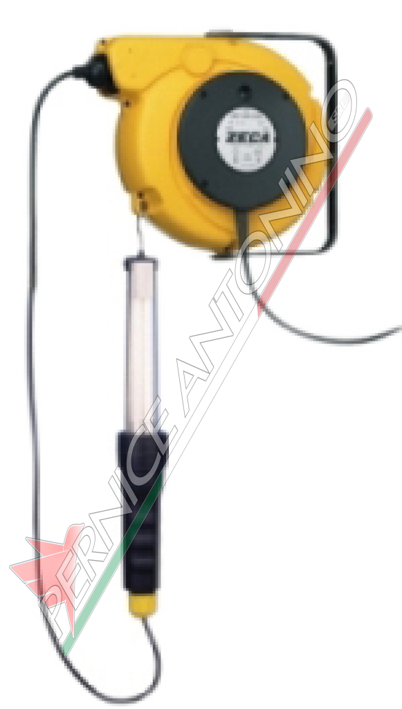 ELECTRIC CORD REEL WITH FLUORESCENT LAMP SOCKET