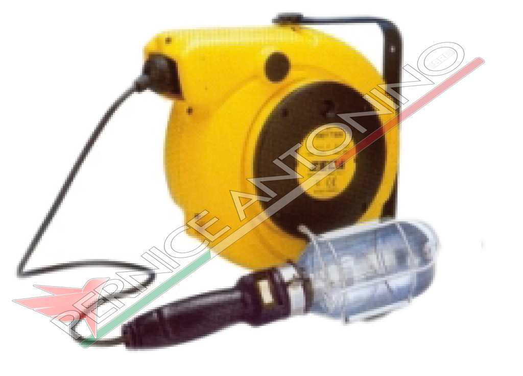 ELECTRIC CORD REEL WITH TRANSFORMER AND LAMP SOCKET