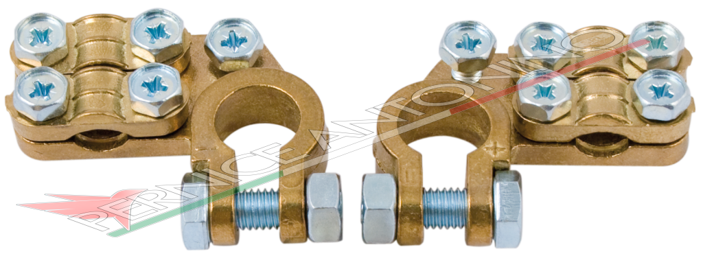 BATTERY TERMINALS HEADY-DUTY ALFA TYPE WITH DOUBLE PLATE