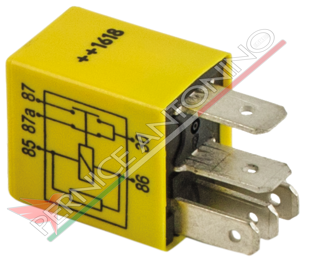 Micro relay with exchange On-on 5 pin 24V-20/10A