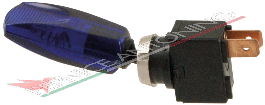 Lever switch with blue light