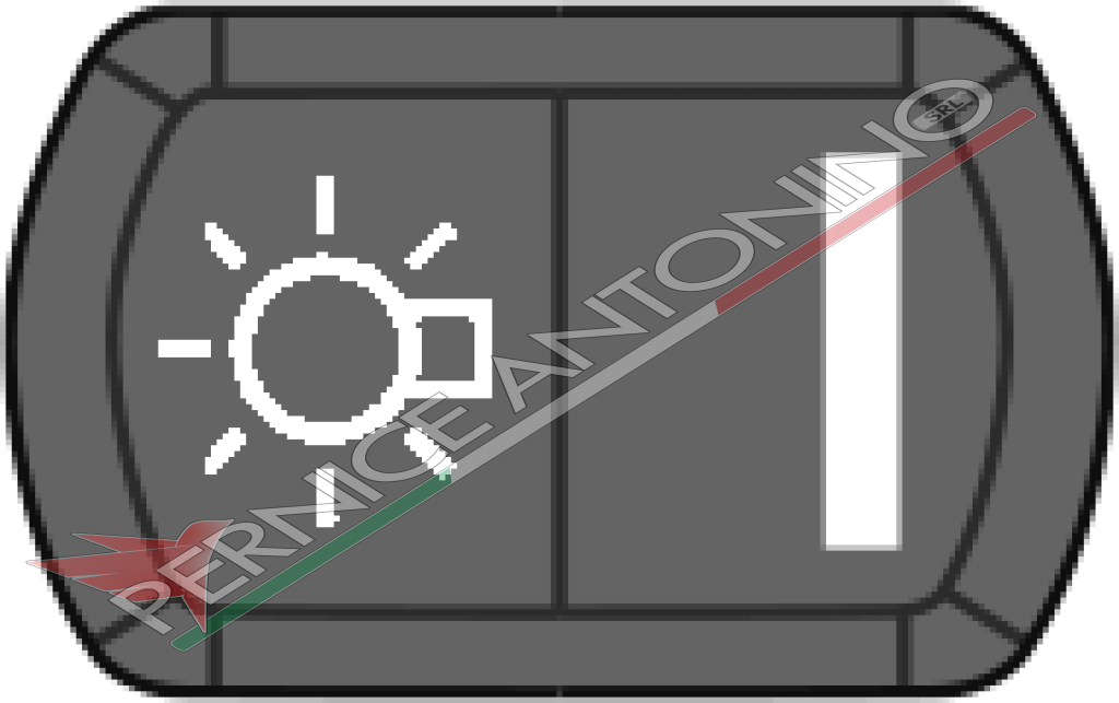 Tasto con simbolo luci generali