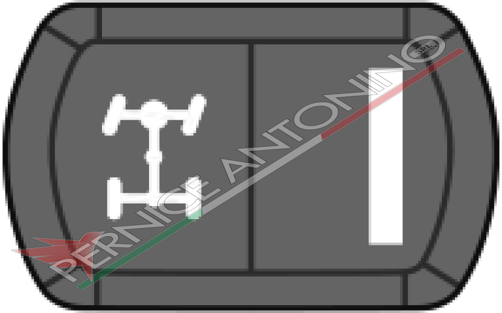 Botton with front differential lock symbol