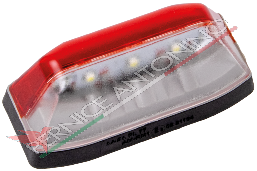 luce ingombro bianco/rosso LED 12V - 24V