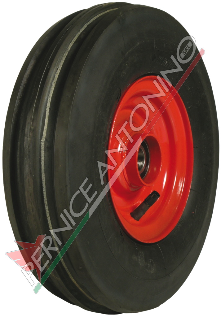 LEADING TYRED WHEELS WITH BEARINGS