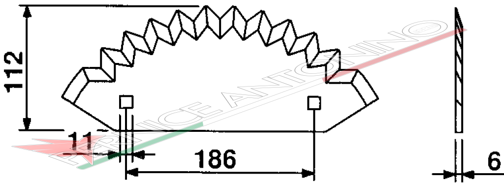 BLADES FOR MIXING-HORIZONTAL