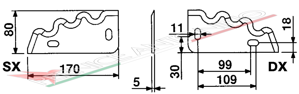 BLADES FOR MIXING-HORIZONTAL