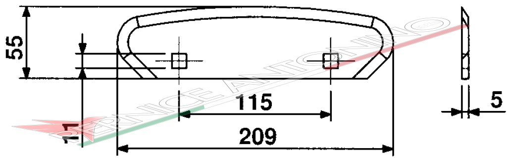 BLADES FOR MIXING-HORIZONTAL