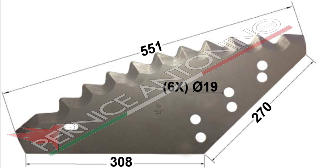 BLADES FOR MIXING MACHINES-VERTICAL