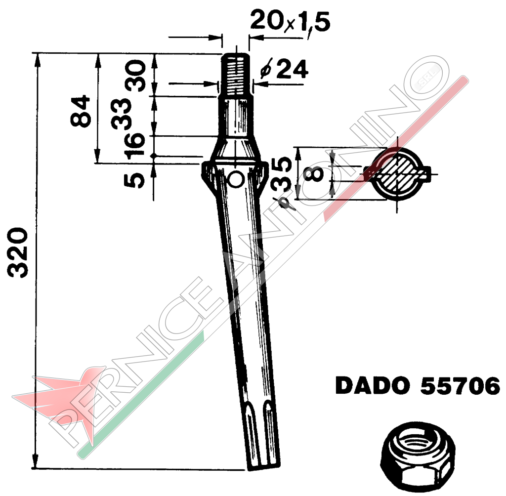 Tine for power harrows - Conical