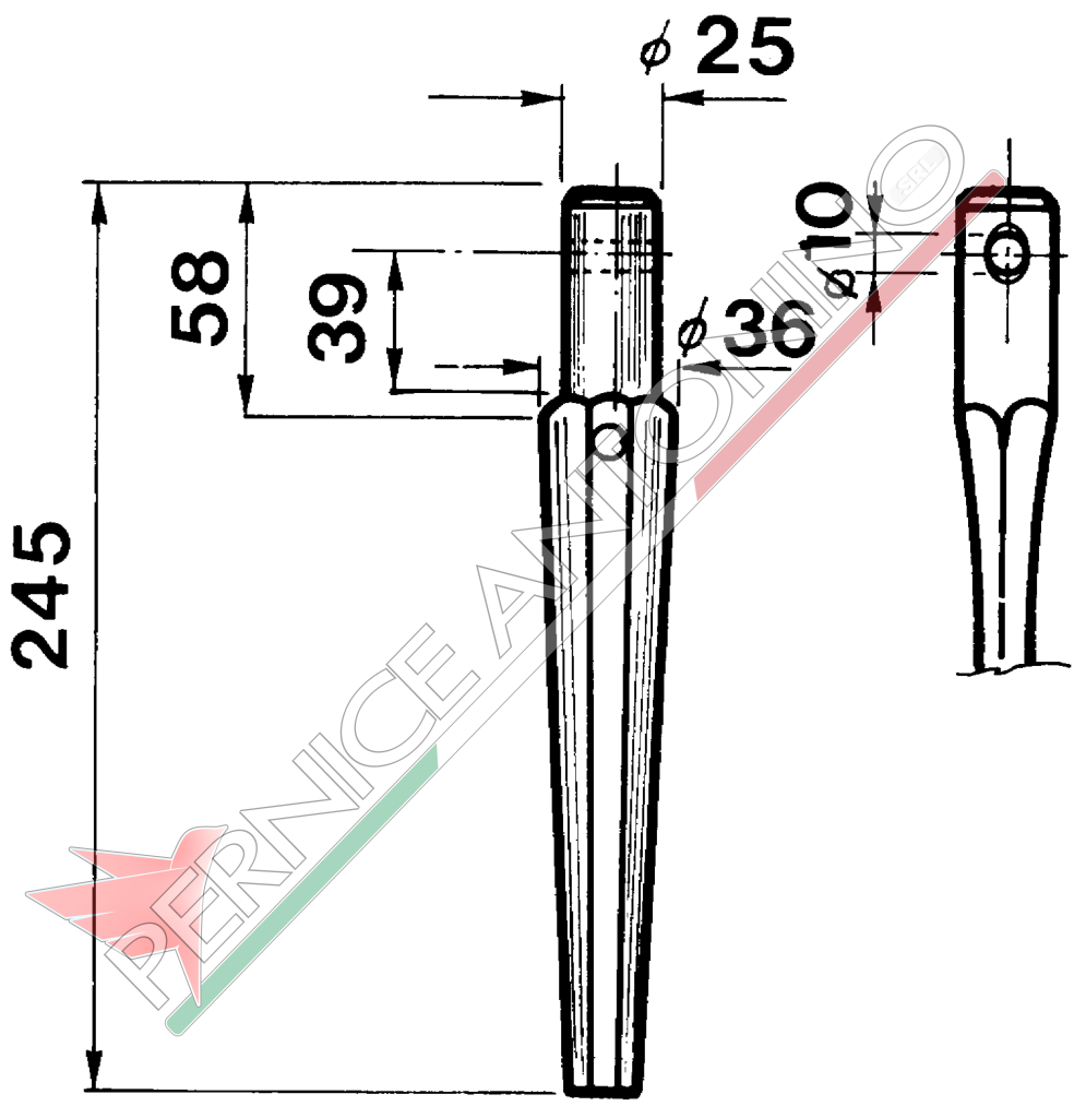 Dente per erpici rotativi - RA