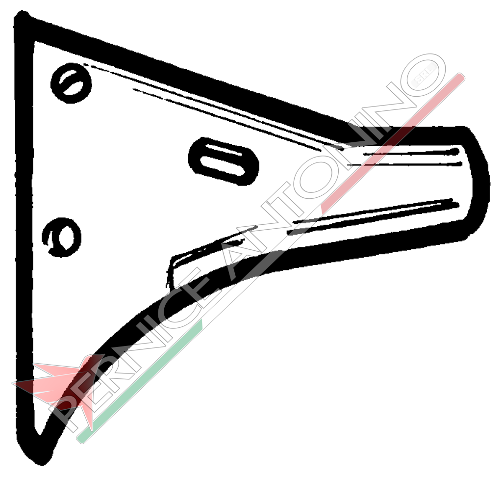 CHISEL-SHARES IN BORON-CARBON STEEL perforated and painted NARDI