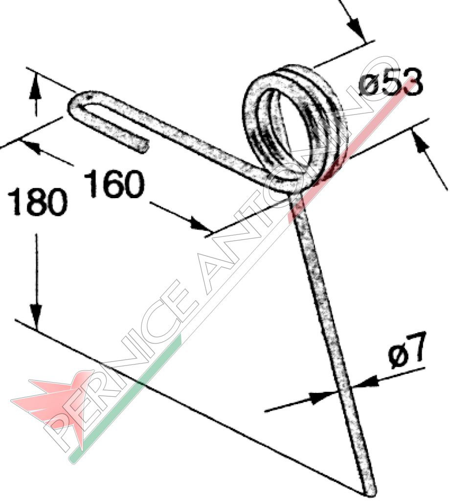 Dente posteriore per seminatrice standard