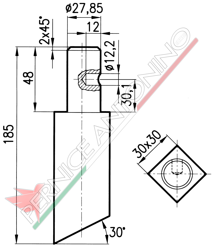 Dente per erpici rotativi