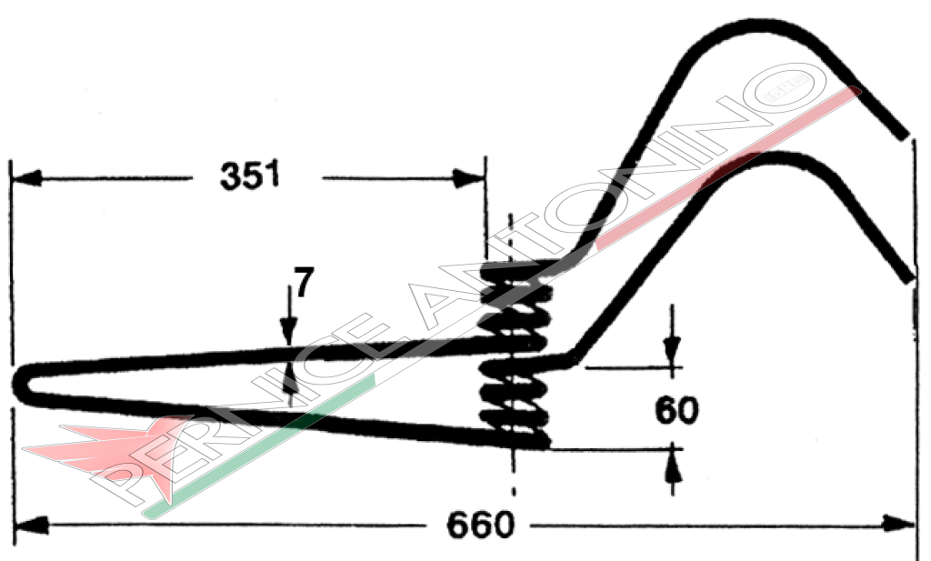 Molla per ranghinatore stellare