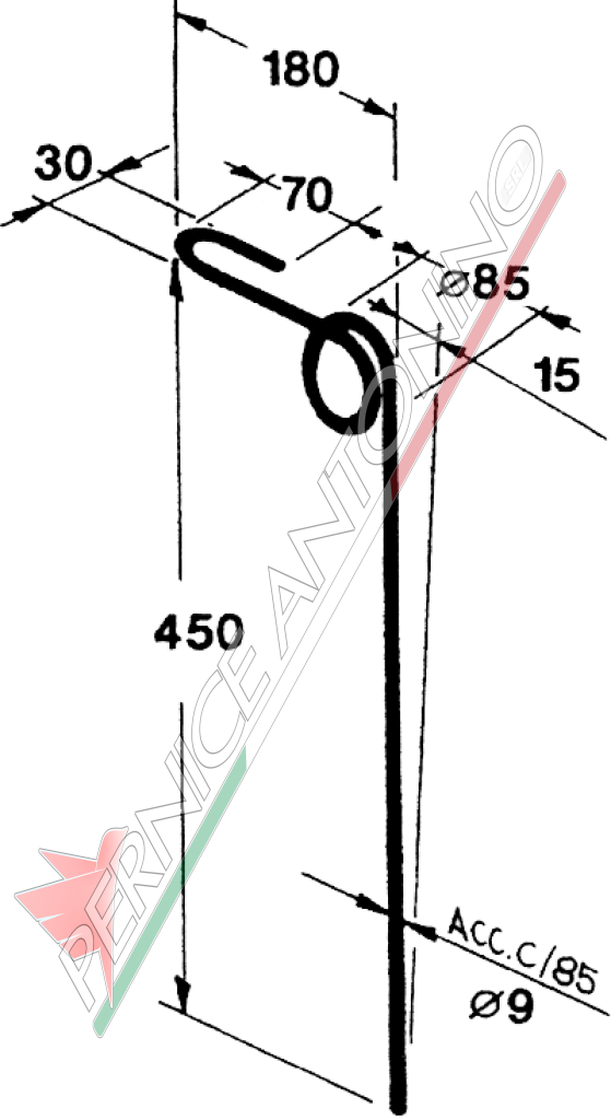 Dente per seminatrice