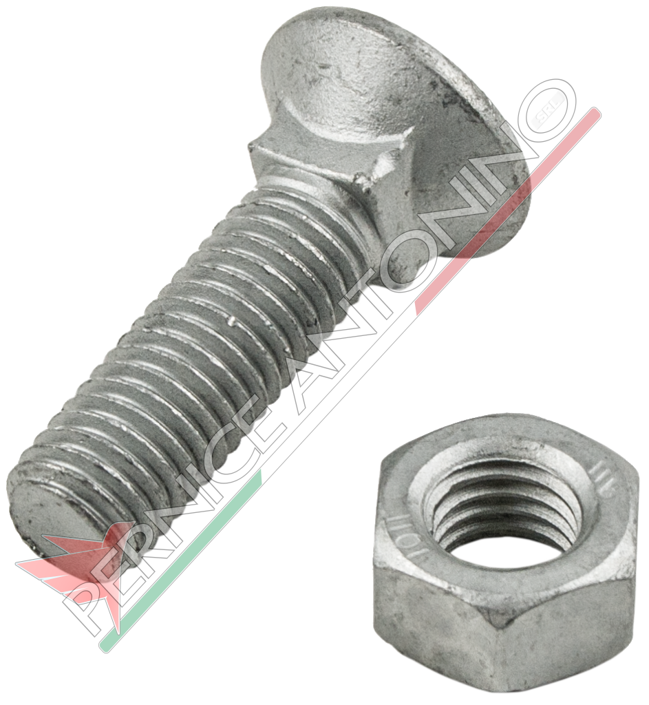 Countersunk bolt with square under head