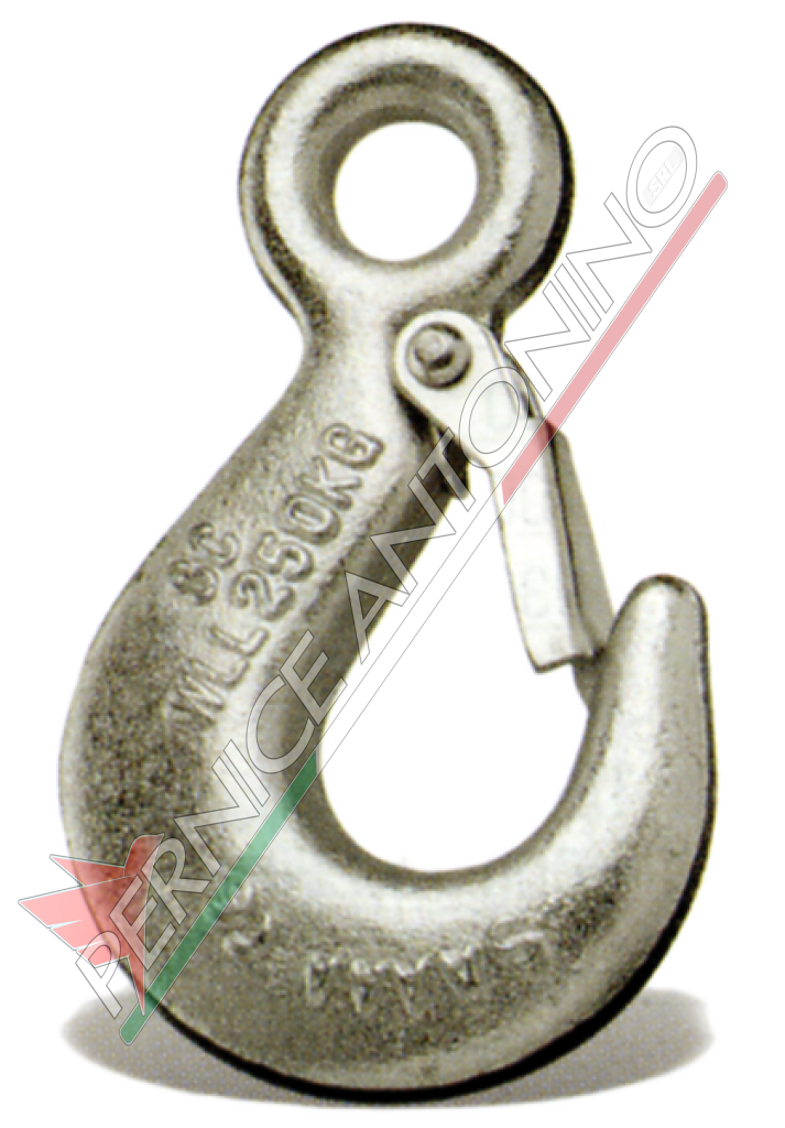 Eye load hooks with safety