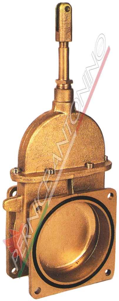 STEM GATE VALVE WITH TWO FLANGES