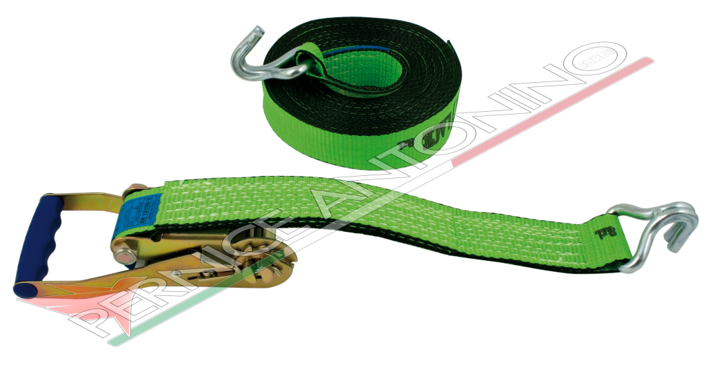 Anchoring belt with hook and tensioner